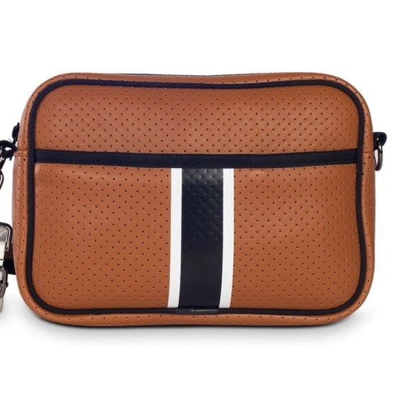 HAUTE SHORE Drew Paris Brown Compact Crossbody Bag - Picture 1 of 8